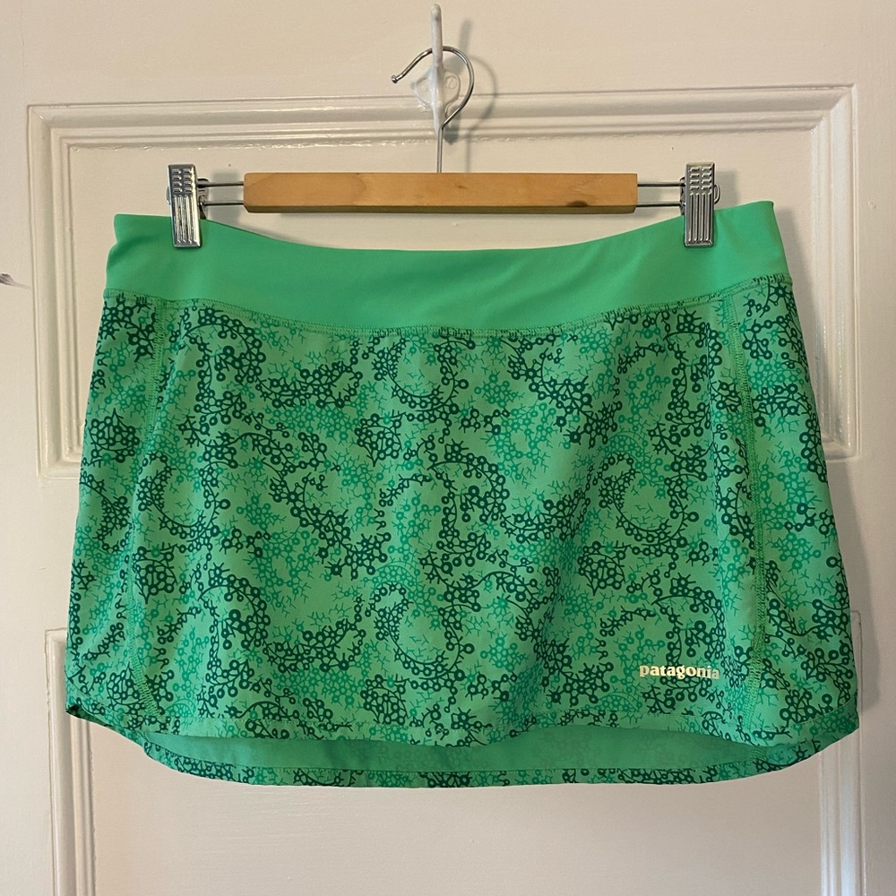Patagonia Green Patterned Skirt